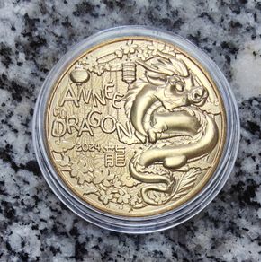 France 0.25 Euro Uncirculated Coin 2024 - Year of the Dragon Child - Chinese Calendar