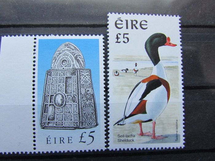 Three Irish Definitive Five Pound Stamps.MNH.Free post.