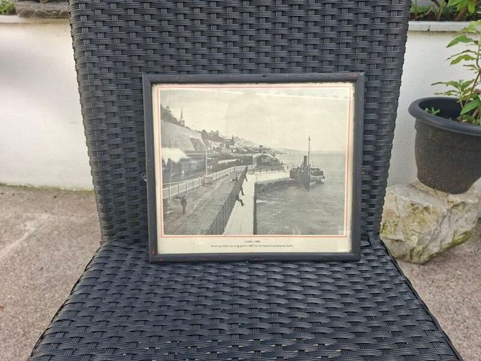 Old framed picture of Cobh (c1900)