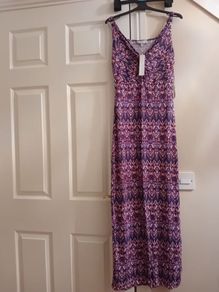 New Red Herring Maxi Dress Uk 8