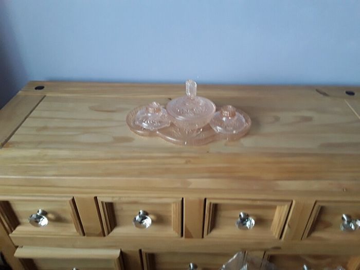 art deco vanity set