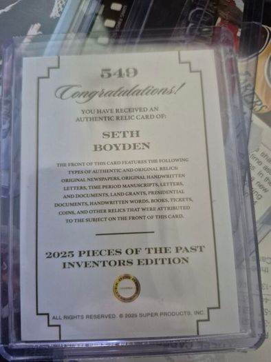 relic of the past card