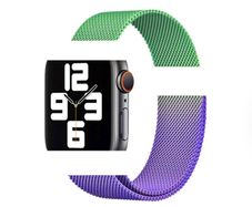 Apple Watch Purple Green Gradient Milanese Magnetic Strap 42mm 44mm 45mm 49mm