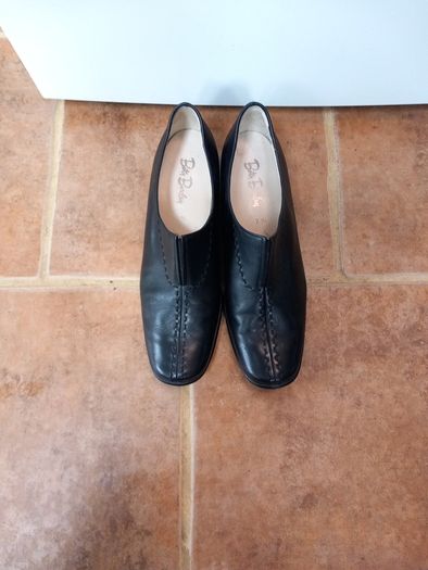 Betty Barclay Black Leather Walking Shoes 7.5 uk
