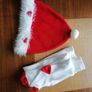 Christmas dress, hat, tights. 3-4yrs Image 2