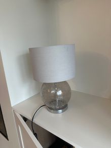 Silver glass Table lamp