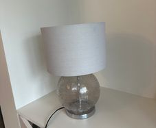 Silver glass Table lamp