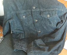 Denim jeans jacket. new. size Large.