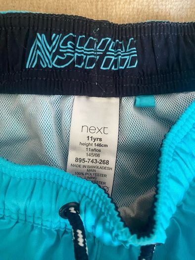 Next Boys Turqouise Swim Shorts - Age 11 Years