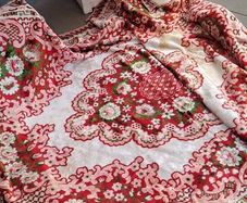 Victorian Velvet Tablecloth Huge