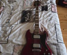 Old electric guitar