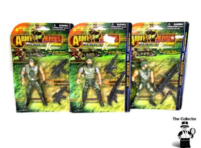 Lot of 3 Army Heroes Force Peacekeeper Figures