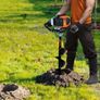 Post Hole Digger Gas Powered, 43CC 1250W Earth Auger, Gas Auger with 8" Auger Drill Action Design Bits, Post Fence Hole Digger for Farmland Garden Plant Image 5