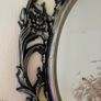 Black Vintage Style Wall Mirror Image 3
