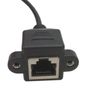 Short 30cm RJ45 Male to Female Screw Panel Mount LAN Cable Ethernet 8pin Network Image 3