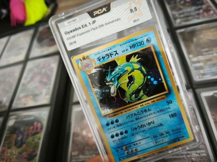 Gyarados ! First Edition ! Graded ! PCA ! 9.5 Mint ! from Expansion Pack 20th Anniversary ! 2016 ! Japanese Pokemon Card ! PSA !