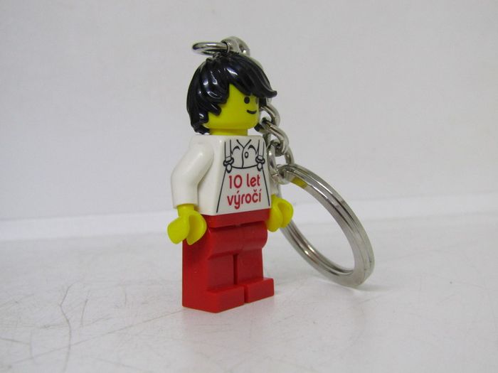 Lego Employee Kladno Factory Czech Republic 10 Year Anniversary Factory Employee Worker Key Chain RARE AND HARD TO FIND Keychain From Kladno Factory