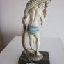 Chinese Fisherman/Sea Serpent Resin Figure Image 2