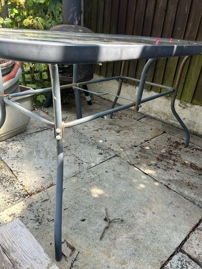 Glass Garden Table