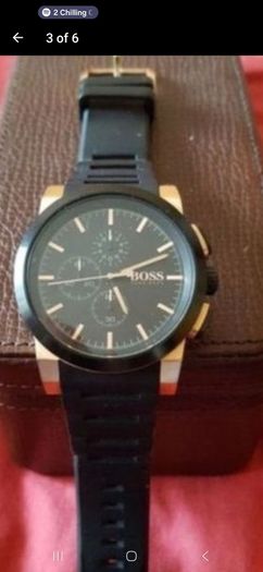 Rose gold hugo boss watch