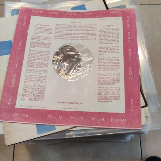 LP record vinyl sleeves and inners