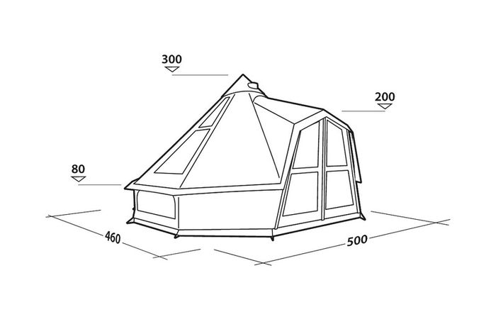 Robens Settler Sky Bell Tent 10 Person massive roof windows