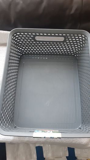 Curver Your Style Medium Retangular Basket 11 Litre - Grey