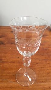 11 wine crystal glasses