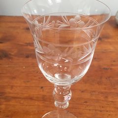11 wine crystal glasses
