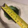 Rare Find Candlestick Holders Ireland Castle Arch Pottery Kilkenny Handmade Studio Art Cobalt browne Green Original Sticker Table Accent. just one Image 3