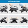 Foot Rest Under Desk with Massage Function, Adjustable Angle & 3 Different Height Positions, Non-Slip Foot Stool for Office & Home Image 3