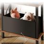 Slim Side Table with Charging Station, 3-Tier Narrow Side Table with Drawer, Skinny Bedside Table, End Table for Small Spaces, for Bedroom Image 4