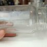 491 - Set of 6 Vintage Clear Glass Screw Top Collectible Decorative Jars Image 8