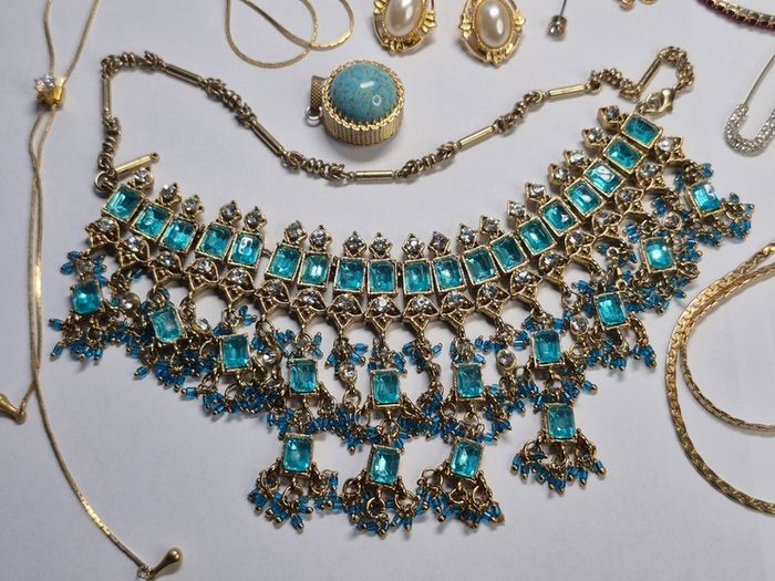 Vintage Mystery Jewelry lot including Kirks Follyand Sarah Coventry