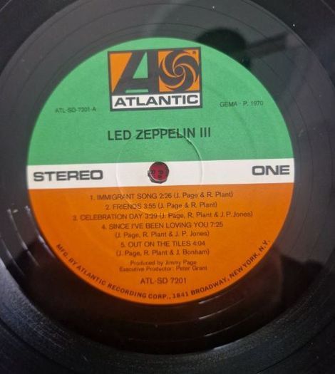 LP Led Zeppelin - III + Presence + Coda - Iconic records - LP albums.