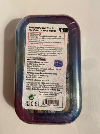 Prismatic Evolutions Espeon Mini Tin