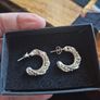 Vintage 925 Sterling Silver Earrings Image 2