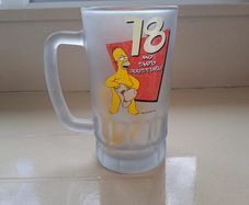 Simpons Freezer Glass (18th Birthday)