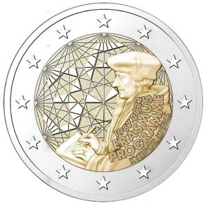 Cyprus 2 Euro Commemorative Coin 2022 - Erasmus.Uncirculated.