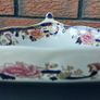 Rare Mason's "Blue Mandalay" Triangular Serving Dish Image 4