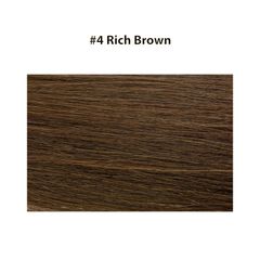 Micro Ring Hair Extensions 20" Double Drawn I Tip Remy Hair 25g - #4 Rich Brown