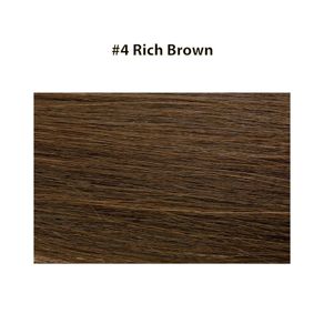 Micro Ring Hair Extensions 20" Double Drawn I Tip Remy Hair 25g - #4 Rich Brown