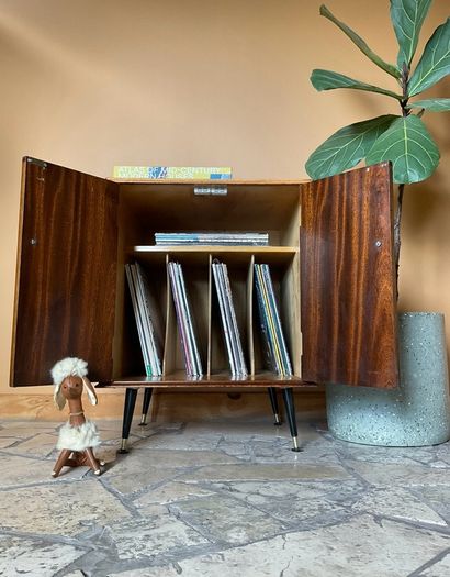 cabinet mid century vinyl cabinet