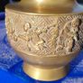Late Nineteenth Century Brass and Copper Temple Vase Image 5