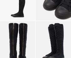 converse knee high XXHI, black