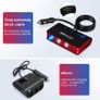 Quick Charge 3.0 Car Adapter, 180W Cigarette Lighter Adapter 12V/24V Cigarette Lighter Splitter 4USB Ports 3-Socket Car Splitter 6.6A LED Voltmeter Car Charger Image 3