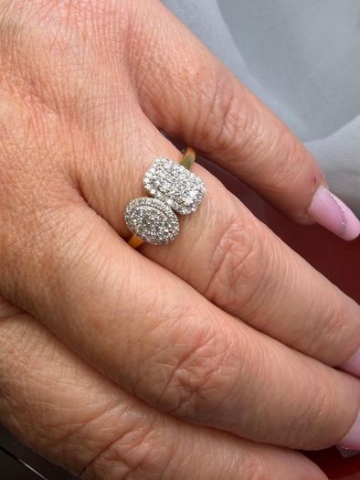 Diamond Cluster Ring