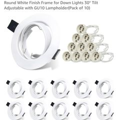 20 pcs Recessed Spot Light Fittings for Ceiling