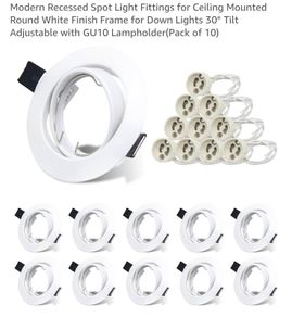 20 pcs Recessed Spot Light Fittings for Ceiling