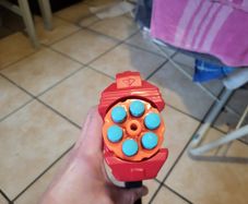 Minecraft bow and arrow nerf and 6 shooter nefr